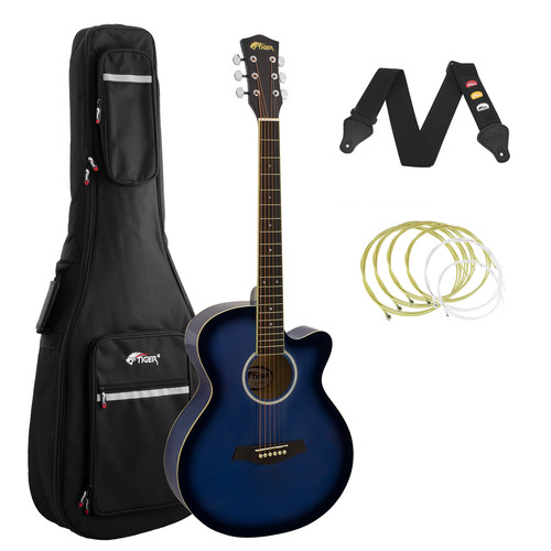 Tiger blue akustikgitarre - tiger, pack