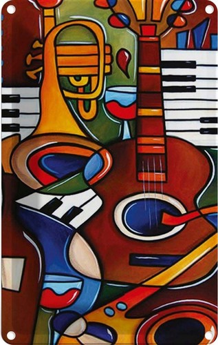 Blechschild 30x20 musik - blechschild,